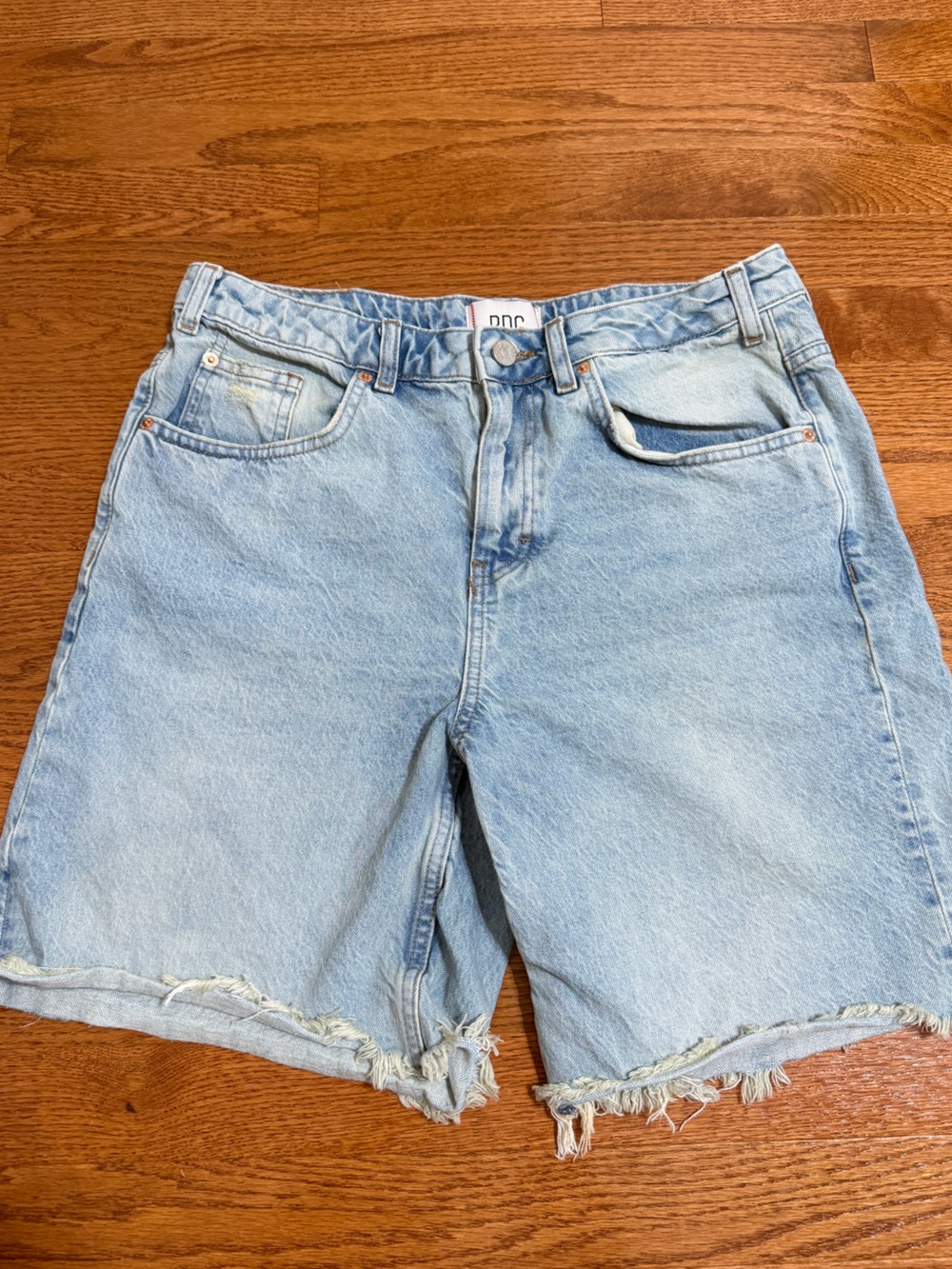 BDG Light Wash Denim Cutoff Shorts